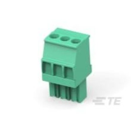 TE CONNECTIVITY Str Plug  3.5mm  Green  RH  3 1986370-3